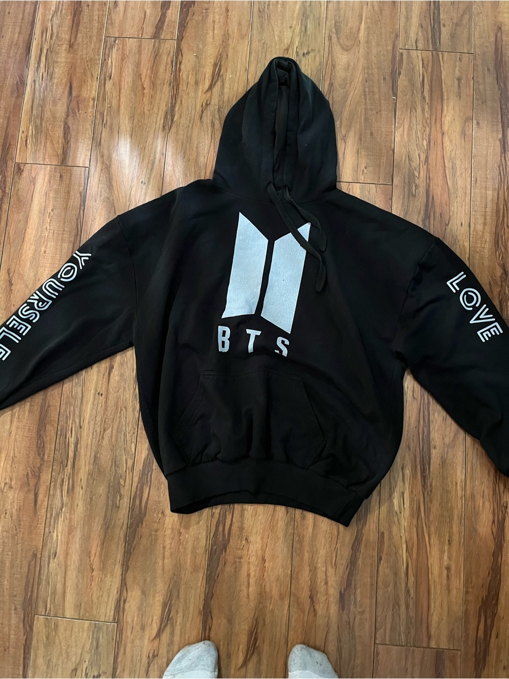 Logo Black Pullover Hoodie
